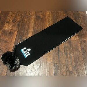 black Super Bowl scarf